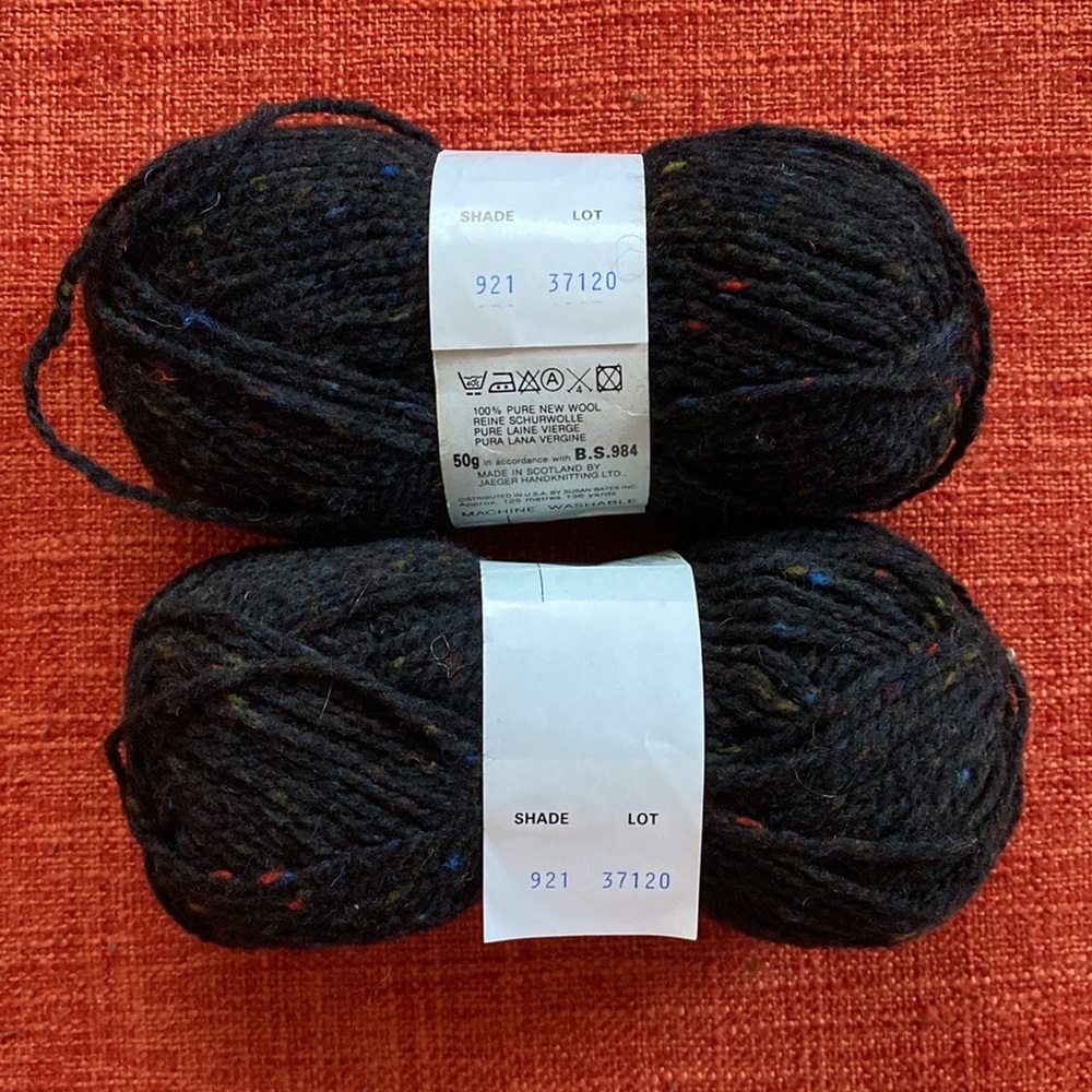 VTG JAEGER Twill DK 100% Pure New Wool Scotland Tweed Yarn Skien - Picture 3 of 6